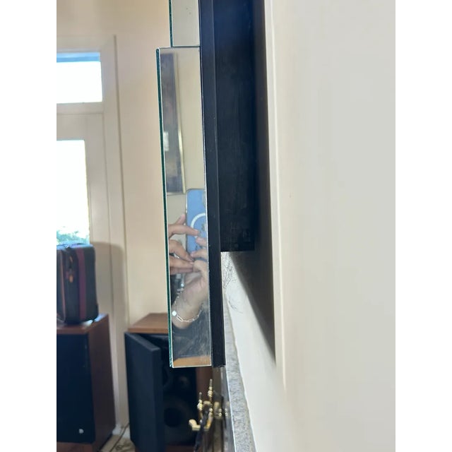 Neal Small 1970s Neal Small Style Large Faceted "Slopes" Wall Mirror For Sale - Image 4 of 6