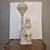 White Early 20th Century Art Nouveau Girl Reading Table Lamp in Alabaster, Italy, 1920s For Sale - Image 8 of 18