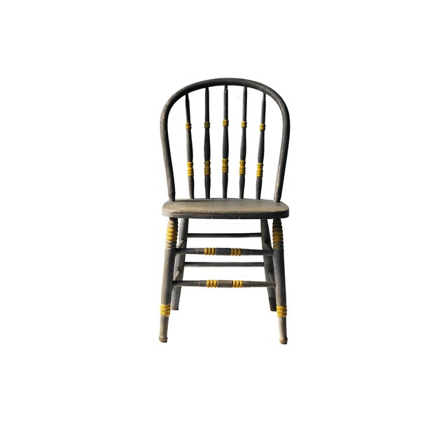 Wood Antique Spindle Chairs - A Pair For Sale - Image 7 of 11