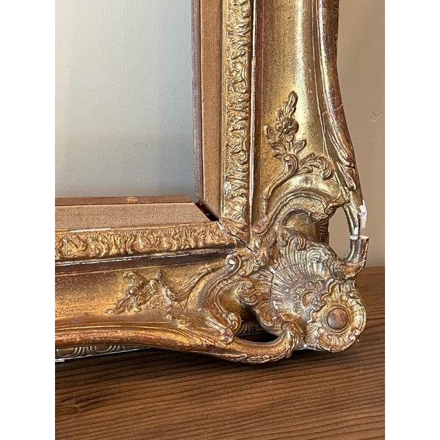Victorian 1940s French Gilded Louis XV Style Cast Frame, Les Cadres Gault, Paris For Sale - Image 3 of 11