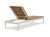 2020s Century Furniture Poolside Metal/Teak Reclining Chaise Lng For Sale - Image 5 of 6