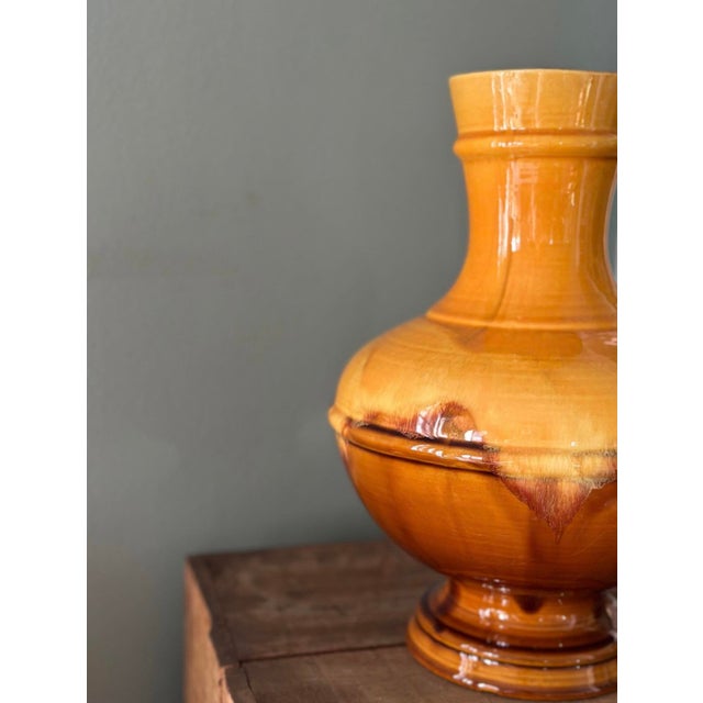 Haeger 1950s Haeger Drip Glaze Vase For Sale - Image 4 of 4