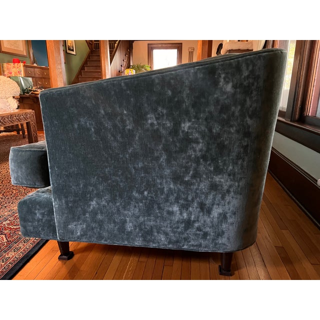 Art Deco Chesterfield Handmade-in-Usa Sofa For Sale - Image 4 of 5