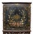 The cabinet rests on a finely carved wooden stand, which exhibits traditional Chinese craftsmanship with openwork carvings...