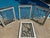 5-Piece Art Deco Beveled Leaded Glass Window Set Matching Transom & 4 Sidelights For Sale - Image 11 of 18