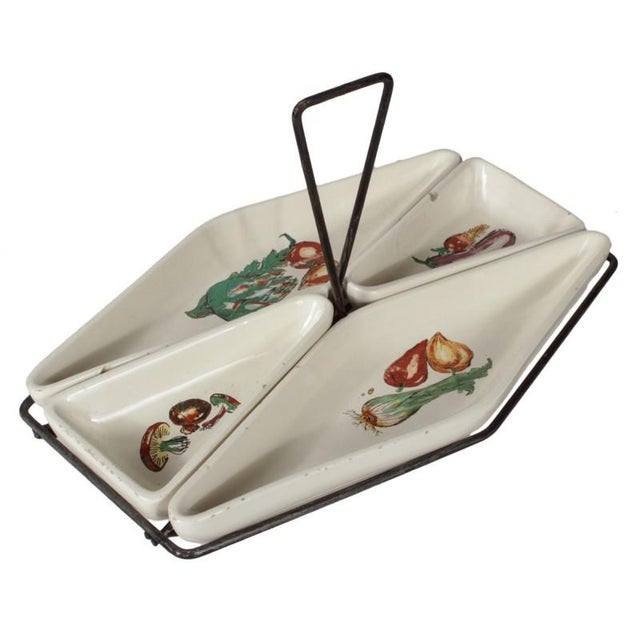 Vintage Italian Appetizer Server from Pacetti Albisola, 1950s For Sale - Image 13 of 15