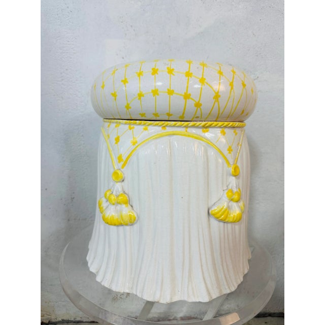 Ceramic Italian Garden Stool For Sale - Image 7 of 7