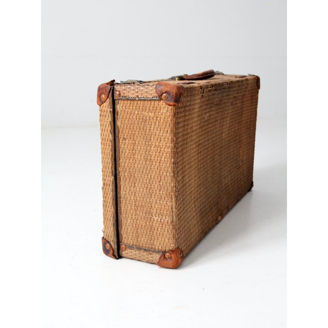 Antique Wicker Suitcase Chairish