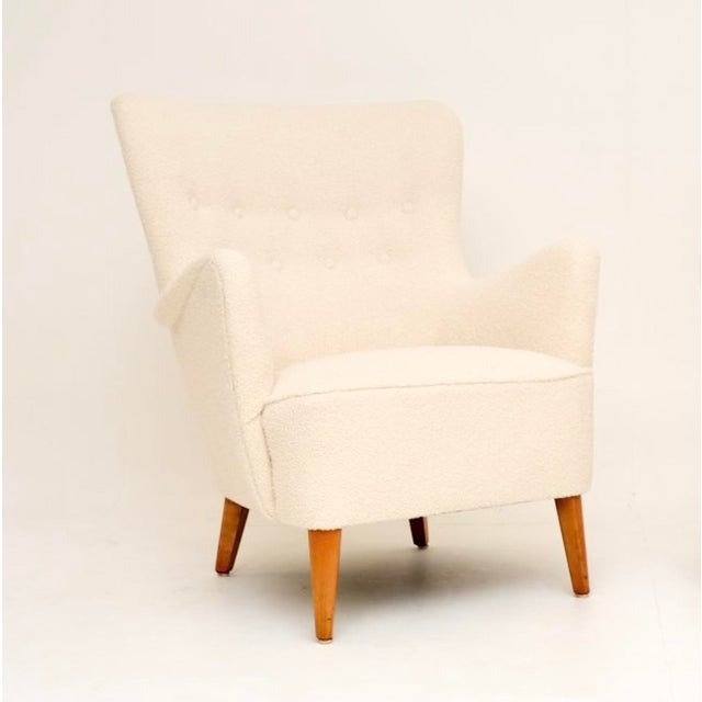 Wood Vintage Swedish Armchair by Folke Ohlsson for Dux, 1950 For Sale - Image 7 of 7