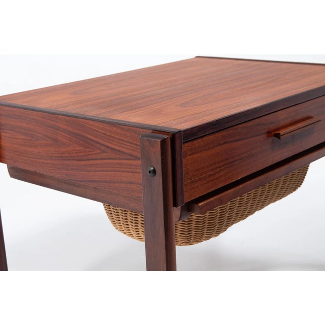 Brown Danish Side or Hall Table, 1960s For Sale - Image 8 of 12