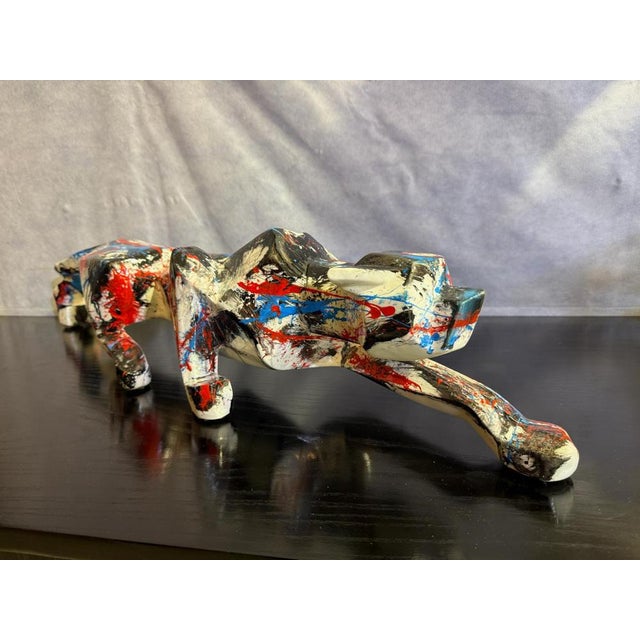 Silvio Formichetti, Panther Sculpture, 21st Century, Resin For Sale - Image 6 of 17