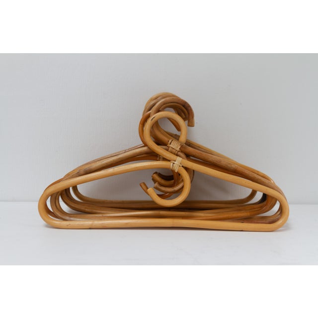 Vintage Italian Bamboo and Rattan Coat Hangers, 1960s, Set of 11 For Sale - Image 6 of 13