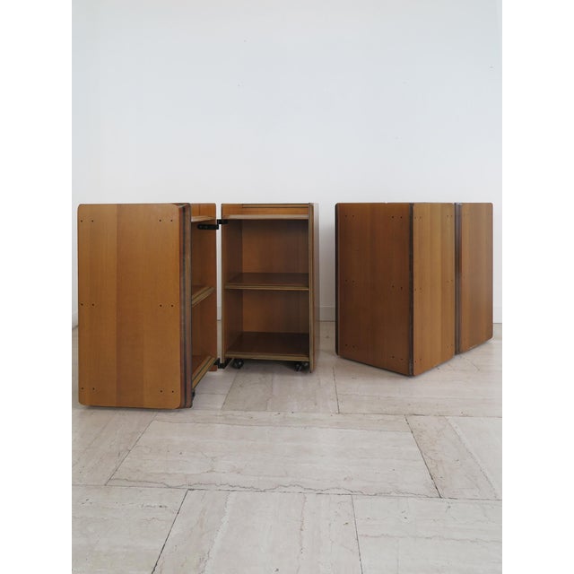 Afra & Tobia Scarpa Artona Bedside Tables by Afra & Tobia Scarpa for Maxalto, Italy, 1970s, Set of 2 For Sale - Image 4 of 18