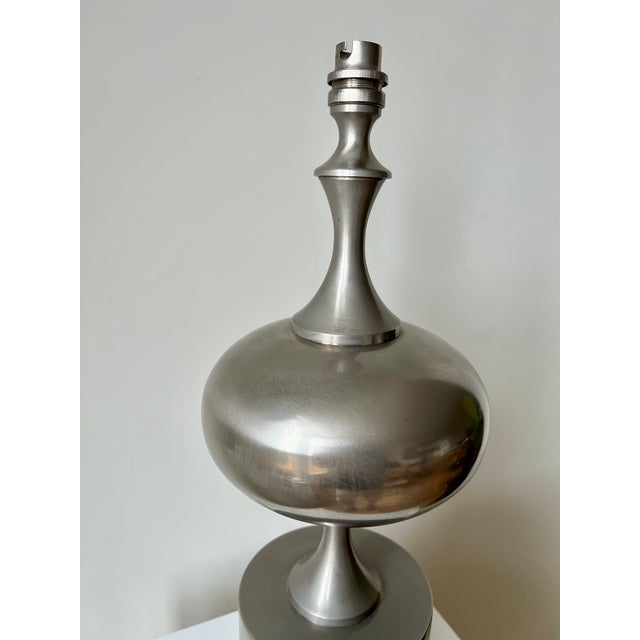 Vintage table lamp attributed to Philippe Barbier, France, late 60s / early 1970s. A large, wonderfully sculptural lamp...