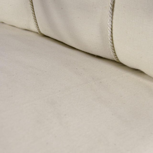 Art Deco Armchairs with Curved Armrests and White Fabric, 1930s, Set of 2 For Sale - Image 18 of 18