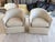 Lee Industries Beige Leather Swivel Chair Mini Welt Topstitching on Seat Cushion Oak Frame 62 lbs