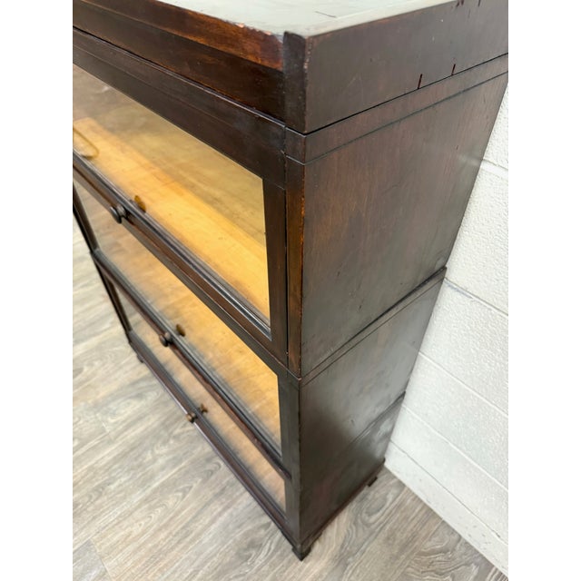 Antique Macey Barrister Bookcase Lawyer Bookcase For Sale In Kansas City - Image 6 of 18