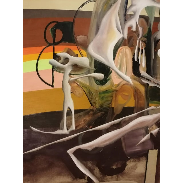 Early 21st Century Stefano Mazzolini, Formy, 2020, Oil & Acrylic on Canvas For Sale - Image 5 of 6