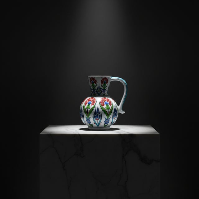 The Handmade Pitcher Vase: A Pour of Tradition Bring the charm of the Mediterranean into your home with this Handmade...