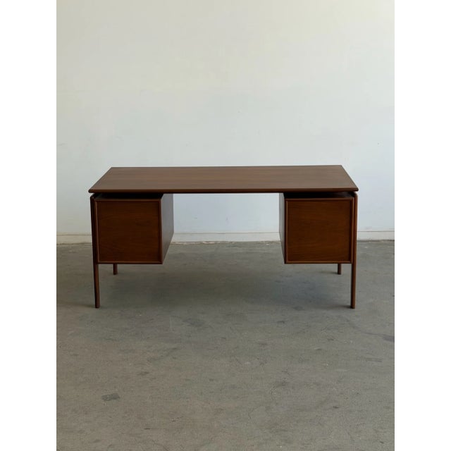Danish Modern Floating Top Desk For Sale - Image 9 of 14
