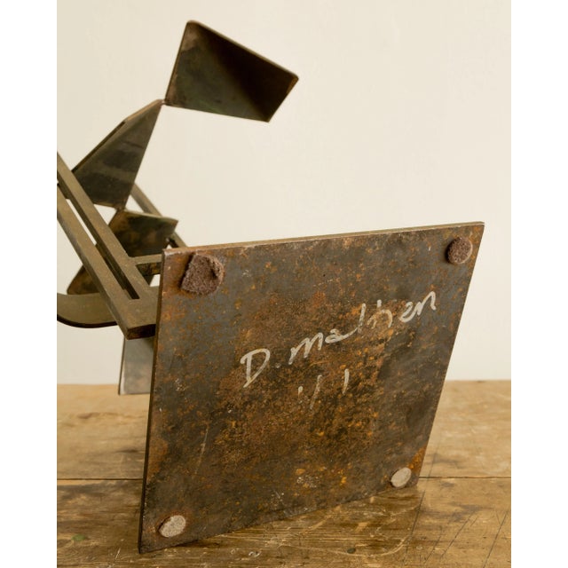 1950s D. Malken Brutalist Steel Sculpture For Sale - Image 10 of 11