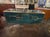 Early 21st Century Modern Murano Glass and Brass Cabinet in Peacock Plume Green For Sale - Image 5 of 6