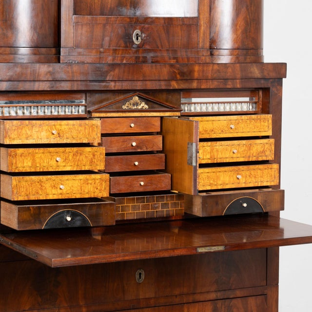 Brown 19th Century Danish Mahogany Tall Secretary Bureau For Sale - Image 8 of 13