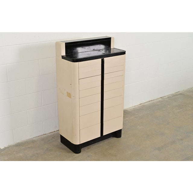 Globe Wernicke Art Deco 10-Drawer Dental Cabinet by American Cabinet Co., Circa 1930s For Sale - Image 4 of 18