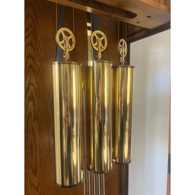1990s Howard Miller 61st Anniversary Grandfather Clock in Solid Oak – Pristine One-Owner For Sale - Image 12 of 12