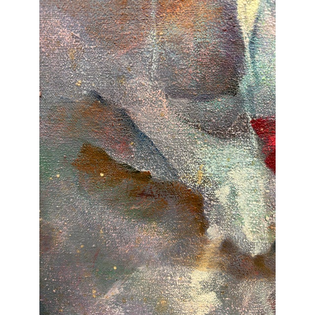 Paint Vintage Contemporary Abstract Oil Painting Marion De Sola Mendes For Sale - Image 7 of 10