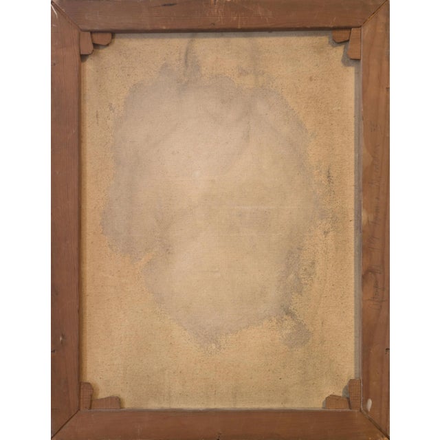 'Young Woman Wearing a Copper Scarf' by Walter Schwartz, 1935, Copenhagen For Sale - Image 10 of 11