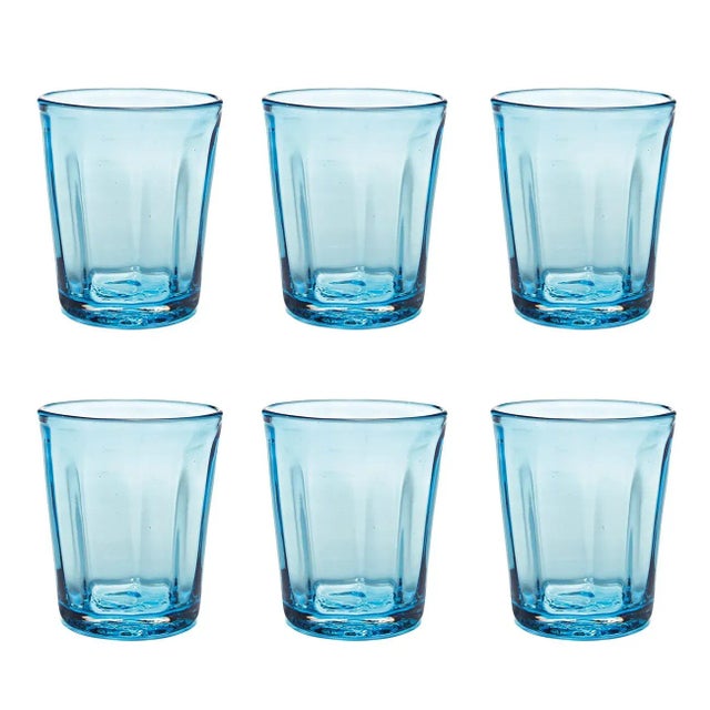 Zafferano Zafferano Bei Tumbler Aqua - Set of 6 For Sale - Image 4 of 4