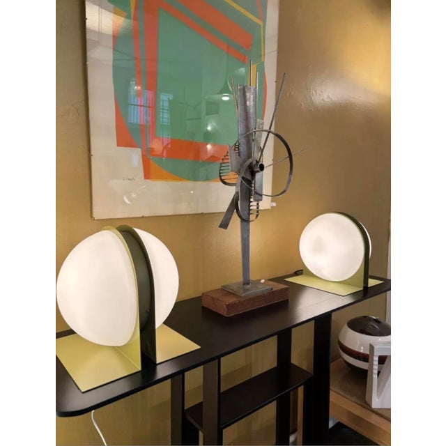 1970s Model 10445 Lamp in Light Glass by Ben Swildens for Verre Lumière, 1970s For Sale - Image 5 of 6