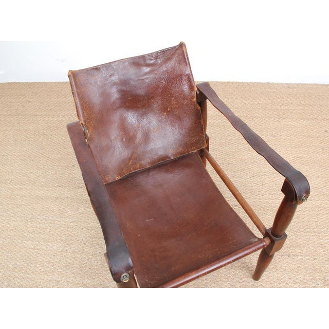 Wood Set of Safari Chairs in Beech, 1940s For Sale - Image 7 of 18