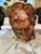 Chocolate Organic Modern Hand-Turned Natural Edge Sugar Maple Burl Centerpiece Bowl - 12.5x9.5 Inches For Sale - Image 8 of 12