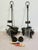 1960s Pair of Vintage Cast Iron Rabbit Candlestick Sconces Large 25" Long For Sale - Image 5 of 14