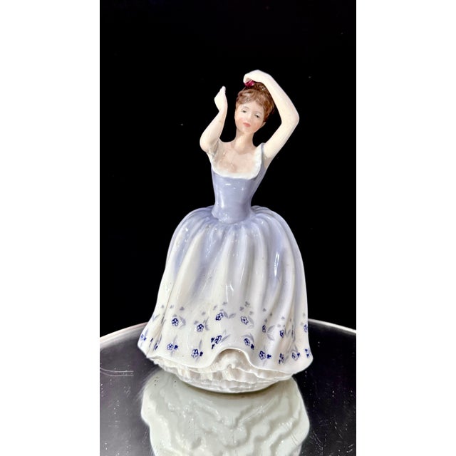 Vintage Hand Made Fine Bone China Royal Doulton Figurine "Sheila" (Hn2742) Designed by Douglas v. Tootle For Sale In Palm Springs - Image 6 of 8