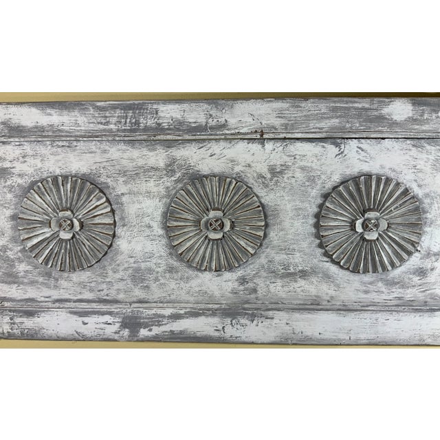 Wood Vintage Hand-Carved Architectural Wood Wall Hanging For Sale - Image 7 of 12