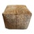Tan Leopard Pattern Hide Pouf Ottoman For Sale - Image 8 of 10
