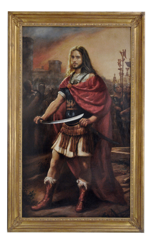 Maxmilian Ciccone, Alexander the Great, Oil on Canvas, Framed