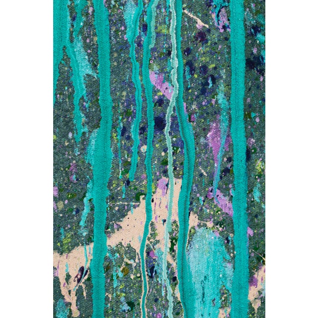 "And as Death Looked Upon Us, He Saw That We Were Lost / Pointing Out the Direction to Travel" Large Gestural Abstract Acrylic Painting, Simon Findlay For Sale - Image 6 of 11