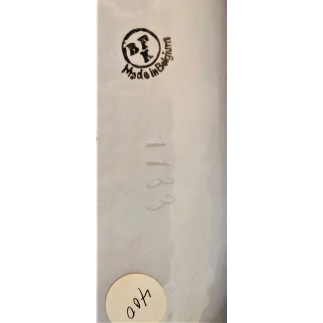 Ceramic Belgian Art Deco Charles Catteau Bfk Ice Skater Sculpture For Sale - Image 7 of 13