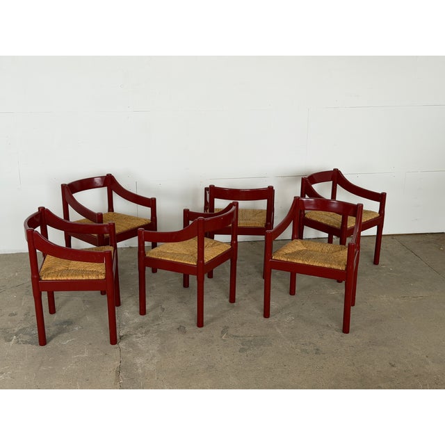 The Carimate armchairs was designed by Vico Magistretti in 1959 for the Carimate Golf Club and remains one of the defining...