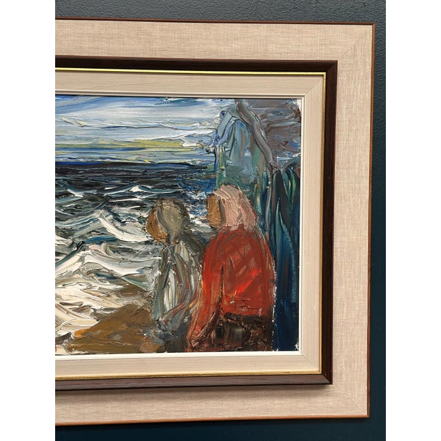 Einar Emland, Figures, 1960s, Oil on Canvas, Framed For Sale - Image 16 of 18