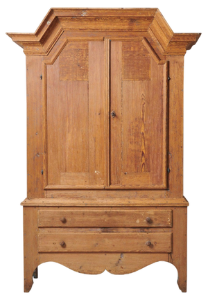 Swedish Folk Art Pine Cabinet