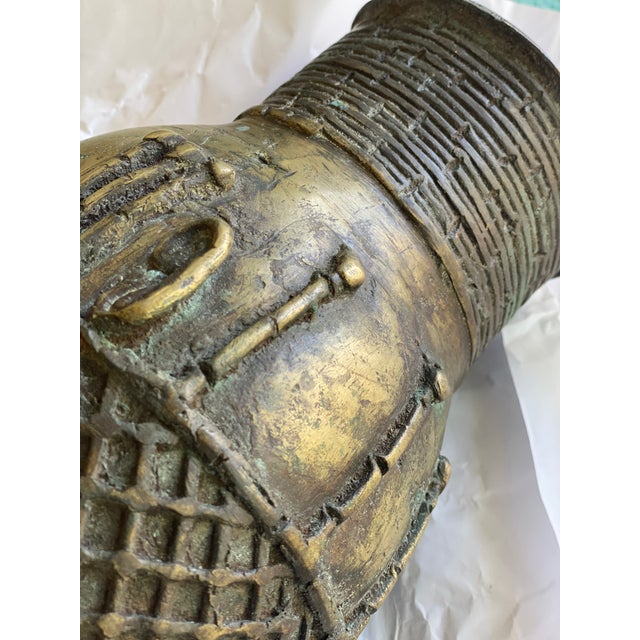 Antique Yoruba Ife Bronze Bust from a Museum Collection, Nigeria (Kotalla TL Analysis) For Sale - Image 15 of 18