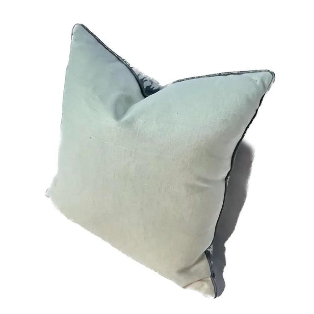 Pair of Vintage Auburgine Floral Pillows For Sale - Image 9 of 12
