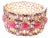 Bochic “Capri” Vintage Natural Ruby & Amethyst Cuff Set In 18K Gold & Silver For Sale