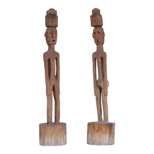 Set of Two, Antique Borneo Ancestral Figures