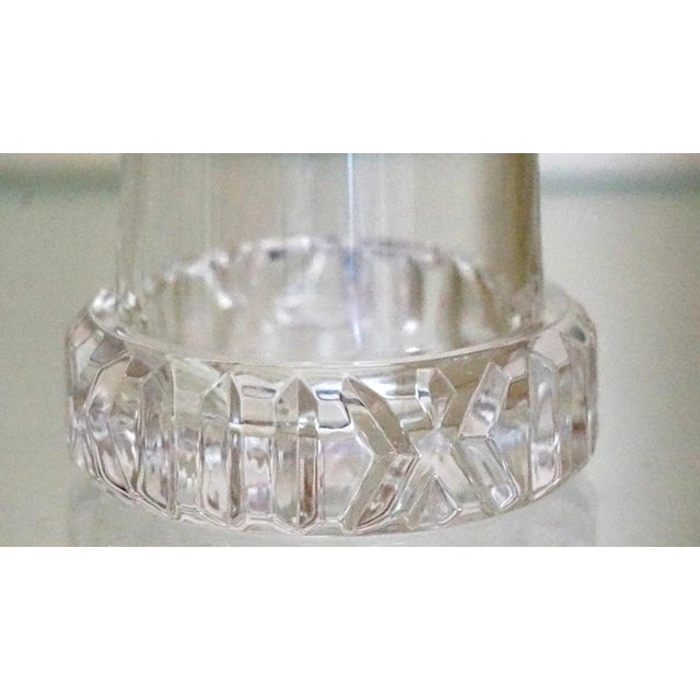 Late 20th Century Tiffany & Co. Atlas Crystal Bedside Water Decanter Carafe With Insert Tumbler Lid For Sale - Image 5 of 6